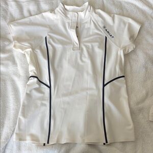 Ariat white short sleeve show shirt